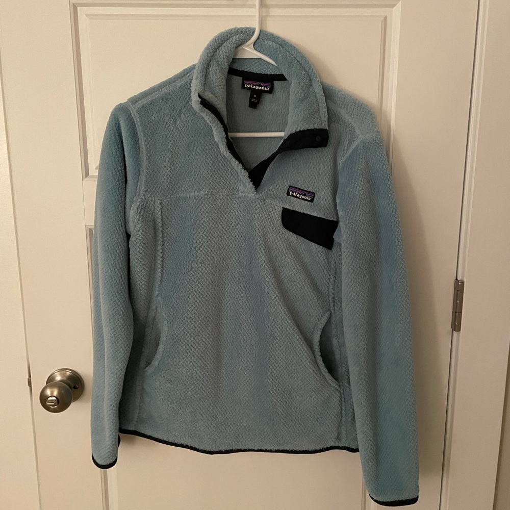 Blue Patagonia sweatshirt